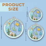 Custom Family Love Knows No Distance Christmas Gifts - Personalized Ornament
