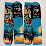 Custom Name Fishing Gifts for Anglers - Personalized Middle Tube Socks