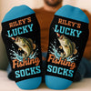 Custom Crew Socks - Personalized Birthday Fishing Gifts For Fisherman - Live Love Go Fishing Today