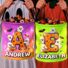 Custom LED Light Bucket Bag - Personalized Halloween Birthday Gifts For Kids - Glow Big Or Go Home