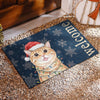 Custom Photo Home Decor Decorative Mat - Personalized  Christmas Birthday Gifts For Dog Cat Lovers, Dog Dad And Mom, Cat Owners - No Entry Without A Paw Check