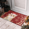 Custom Photo Home Decor Decorative Mat - Personalized  Christmas Birthday Gifts For Dog Cat Lovers, Dog Dad And Mom, Cat Owners - No Entry Without A Paw Check