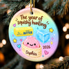 Custom Squishy Ceramic Ornament - Personalized Christmas Birthday Gifts For Kids - Squishy Joy All Season