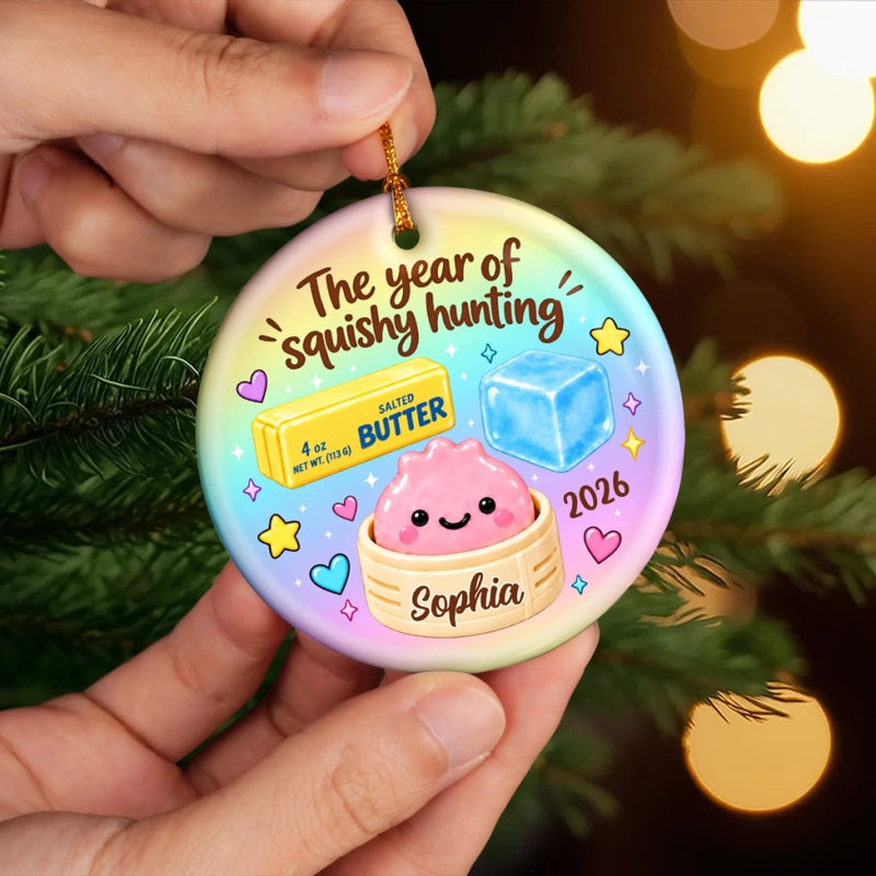 Custom Squishy Ceramic Ornament - Personalized Christmas Birthday Gifts For Kids - Squishy Joy All Season