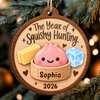 Custom Squishy Wooden Ornament - Personalized Christmas Birthday Gifts For Kids - Wrapped In Squishy Joy