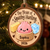Custom Squishy Wooden Ornament - Personalized Christmas Birthday Gifts For Kids - Wrapped In Squishy Joy