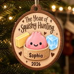 Custom Squishy Wooden Ornament - Personalized Christmas Birthday Gifts For Kids - Wrapped In Squishy Joy