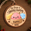 Custom Squishy Wooden Ornament - Personalized Christmas Birthday Gifts For Kids - Wrapped In Squishy Joy