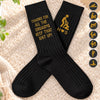 Custom Funny Embroidered Socks - Personalized Birthday Gifts For Husband, Boyfriend, Him And Her - Naughty Times With You Everyday
