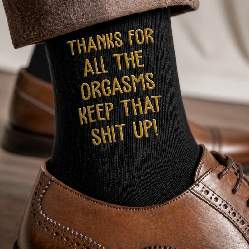 Custom Funny Embroidered Socks - Personalized Birthday Gifts For Husband, Boyfriend, Him And Her - Naughty Times With You Everyday
