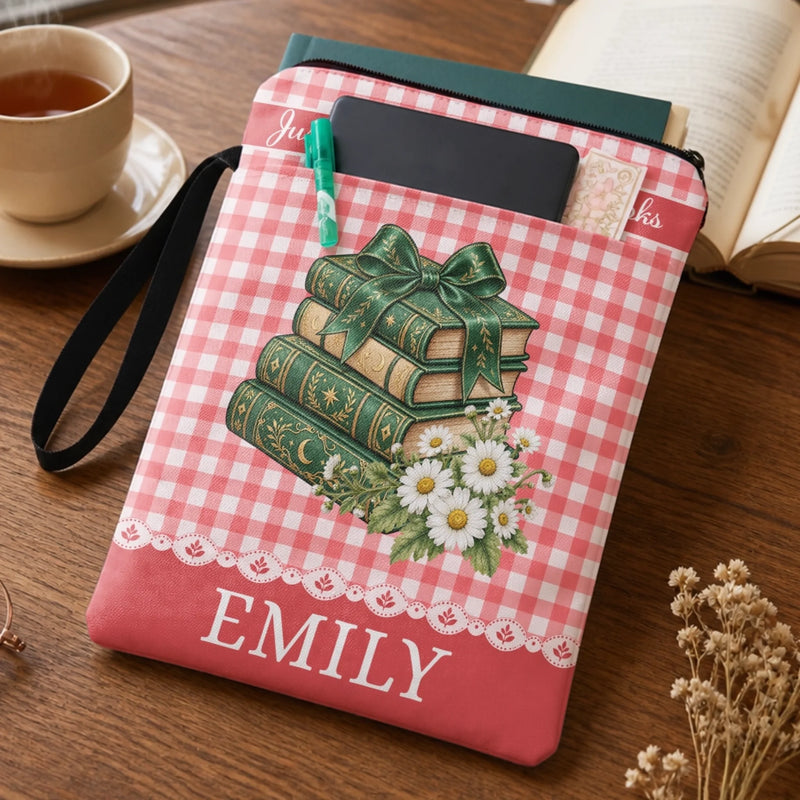 Custom Book Sleeve - Personalized Bookish Gifts For Book Lovers, Bookworms, Readers - Lost In A World Of Stories