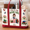 Custom Canvas Tote Bag - Personalized Bookish Gifts For Book Lovers, Bookworms, Readers - Booked And Unbothered
