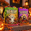 Custom LED Light Bucket Bag - Personalized Halloween Birthday Gifts For Kids - Boos, Treats And Glows