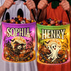 Custom LED Light Bucket Bag - Personalized Halloween Birthday Gifts For Kids - Boos, Treats And Glows