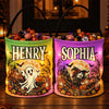 Custom LED Light Bucket Bag - Personalized Halloween Birthday Gifts For Kids - Boos, Treats And Glows
