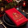 Custom Cotton Napkin - Personalized Christmas Birthday Gifts For Mom, Dad, Brother, Sister - Merry All The Way