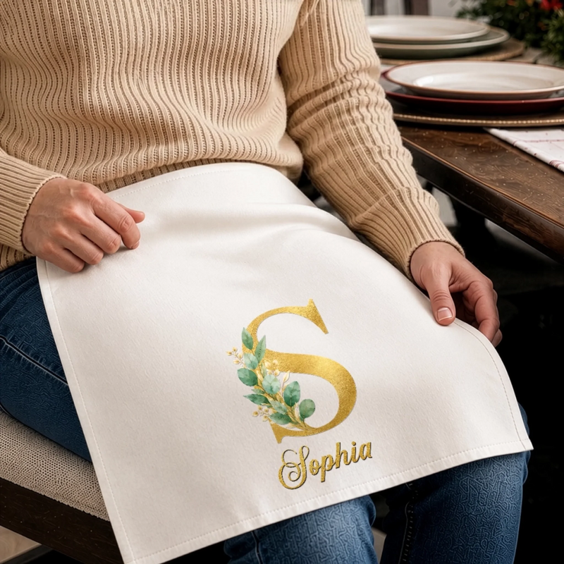 Custom Cotton Napkin - Personalized Christmas Birthday Gifts For Mom, Dad, Brother, Sister - Holiday Magic Starts Here