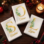 Custom Cotton Napkin - Personalized Christmas Birthday Gifts For Mom, Dad, Brother, Sister - Holiday Magic Starts Here