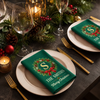 Custom Cotton Napkin - Personalized Christmas Birthday Gifts For Mom, Dad, Brother, Sister - Keep Calm And Stay Merry