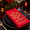 Custom Cotton Napkin - Personalized Christmas Birthday Gifts For Mom, Dad, Brother, Sister - Wrapped In Holiday Cheer
