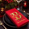 Custom Cotton Napkin - Personalized Christmas Birthday Gifts For Mom, Dad, Brother, Sister - Together Through Every Holiday