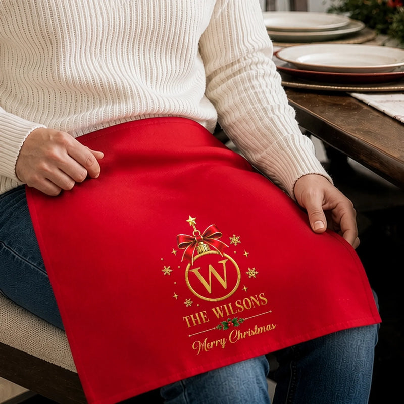 Custom Cotton Napkin - Personalized Christmas Birthday Gifts For Mom, Dad, Brother, Sister - Love Makes The Season Bright