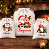 Custom Drawstring Gift Bag - Personalized Christmas Birthday Gifts For Mom, Dad, Brother, Sister - Filled With Love And Smiles