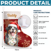 Custom Photo Christmas Stocking - Personalized Christmas Birthday Gifts For Dog Cat Lovers, Dog Dad And Mom, Cat Owners - Santa’s Favorite Furry Helper