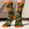 Custom Crew Socks - Personalized Birthday Hunting Gifts For Hunters, Husband, Son, Grandson, Brother, Grandpa, Dad, Yourself - Always Ready For Big Hunts