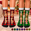 Custom Crew Socks - Personalized Christmas Birthday Gifts For Mom, Dad, Brother, Sister - Holiday Cheer In The Air