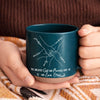 Custom Pottery Mug - Personalized Christmas Birthday Gifts For Mom, Dad, Brother, Sister - Forever Linked Together