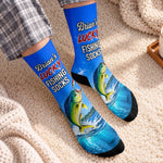 Custom Name Fishing Gifts for Anglers - Personalized Tube Socks