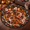 Custom Quilted Round Mat - Personalized Christmas Birthday Gifts For Mom, Dad, Brother, Sister - Cozy Magical Secrets Down Below