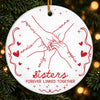 Custom Ceramic Ornament - Personalized Christmas Birthday - Gifts For Mom, Dad, Brother, Sister - A Lifetime Of Laughter And Love