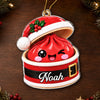 Custom Dumpling Squishy Acrylic Ornament - Personalized Christmas Birthday Gifts For Kids - Little Dumpling Holiday Cheer
