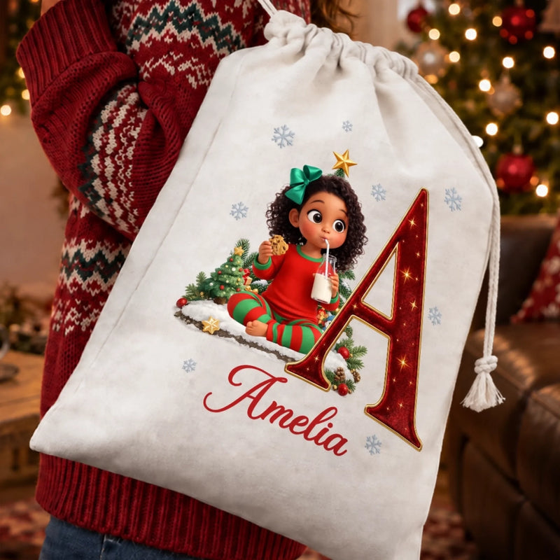Custom Photo Drawstring Gift Bag - Personalized Christmas Birthday Gifts For Mom, Dad, Brother, Sister - Merry Family Moments