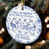 Custom Ceramic Ornament - Personalized Best Friend Christmas Birthday Gifts For Women, Besties, Sisters, BFF - Still Laughing Together