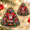 Custom America Football Acrylic Ornament - Personalized Christmas Birthday Gifts For America Football Lovers, Sports Fans, Sports Lovers - Always Ready For Game Day