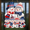 Custom Wood Sign - Personalized America 250th Anniversary Christmas Gifts For Grandma, Grandpa - A House Full Of Snowflakes