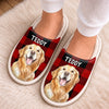 Custom Photo Flat Scuff Slippers - Personalized Christmas Birthday Gifts For Dog Cat Lovers, Dog Dad And Mom, Cat Owners - Soft Paws, Big Heart