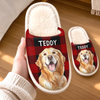 Custom Photo Flat Scuff Slippers - Personalized Christmas Birthday Gifts For Dog Cat Lovers, Dog Dad And Mom, Cat Owners - Soft Paws, Big Heart
