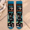 Custom Crew Socks - Personalized Birthday Fishing Gifts For Fisherman, Husband, Son, Grandson, Brother, Grandpa, Dad, Yourself - Just One More Cast Today