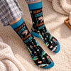 Custom Crew Socks - Personalized Birthday Fishing Gifts For Fisherman, Husband, Son, Grandson, Brother, Grandpa, Dad, Yourself - Just One More Cast Today