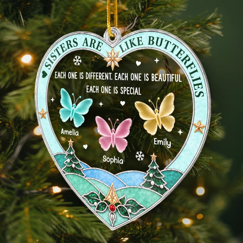 Custom Acrylic Ornament - Personalized Best Friend Christmas Birthday Gifts For Women, Besties, Sisters, BFF - Together We Flourish
