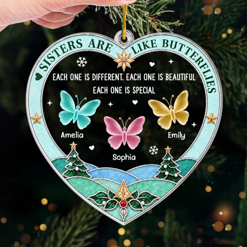 Custom Acrylic Ornament - Personalized Best Friend Christmas Birthday Gifts For Women, Besties, Sisters, BFF - Together We Flourish