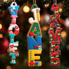 Custom Letter Wooden Ornament - Personalized Christmas Birthday Gifts for Police Officers, Firefighters, Truck Drivers, Nurses, Teachers - Making Spirits Bright At Work