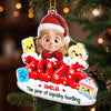 Custom Dumpling Squishy Acrylic Ornament - Personalized Christmas Birthday Gifts For Kids - Pure Joy In Every Moment