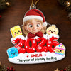 Custom Dumpling Squishy Acrylic Ornament - Personalized Christmas Birthday Gifts For Kids - Pure Joy In Every Moment