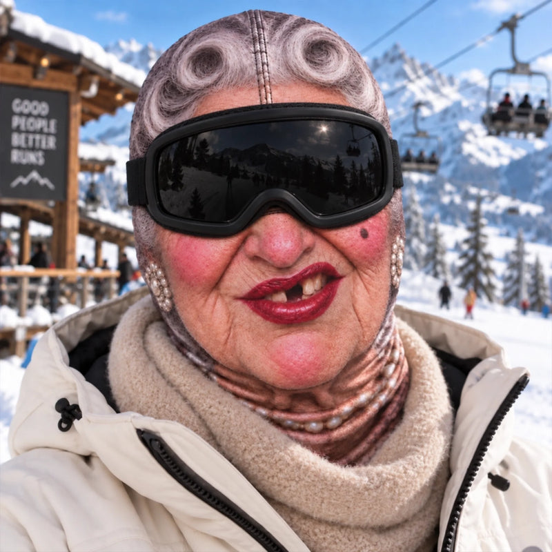 Custom Funny Ski Mask - Personalized Birthday Gifts For Ski Lovers - Born For The Slopes