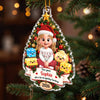 Custom Dumpling Squishy Acrylic Ornament - Personalized Christmas Birthday Gifts For Mom, Dad, Brother, Sister, Kids - Sweet Holiday Smiles Every Day